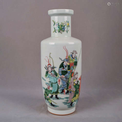 A Chinese Famille Verte Porcelain Coconut juice Vase