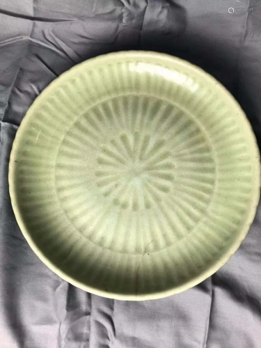 Early Ming Dynasty Longquan Plate