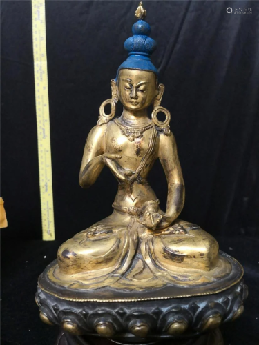 Antique Copper Buddha