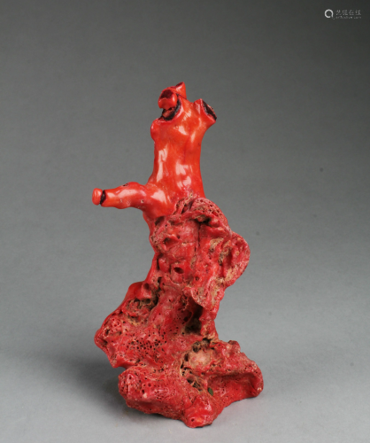 A Red Coral Ornament
