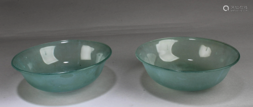 A Pair of Glass Bowls