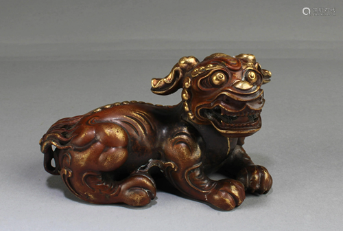 A Bronze Mythical Beast Figurine