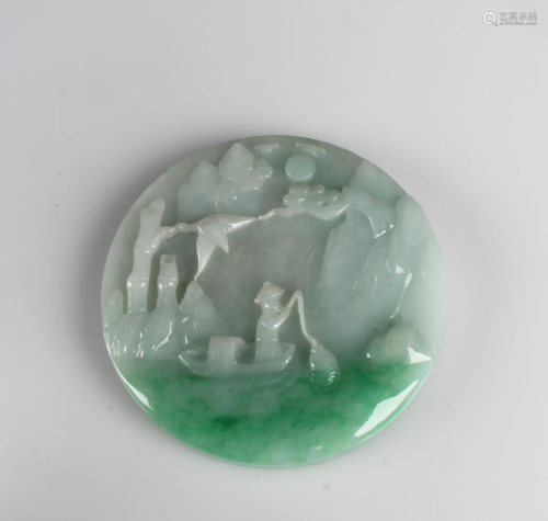A Carved Jadeite Jade Ornament