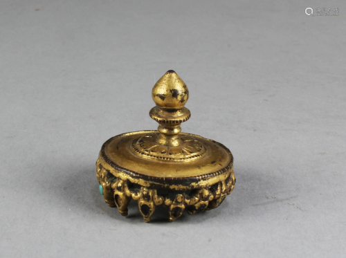 Yuan Dynasty Hat Knob, 13/14th C