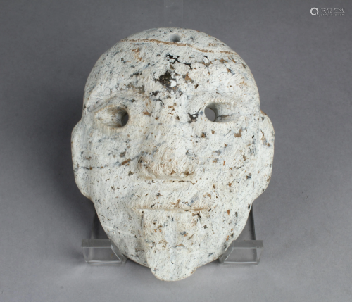 A Carved Jade Face Mask