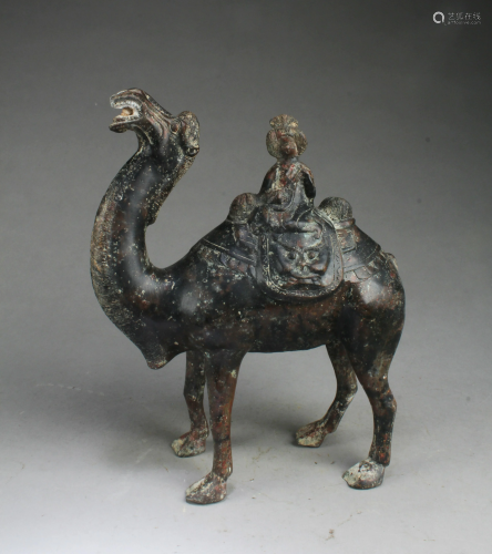 A Bronze Camel Statue