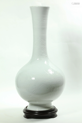 Christies Lg Chinese Blanc de Chine Porcelain Vase