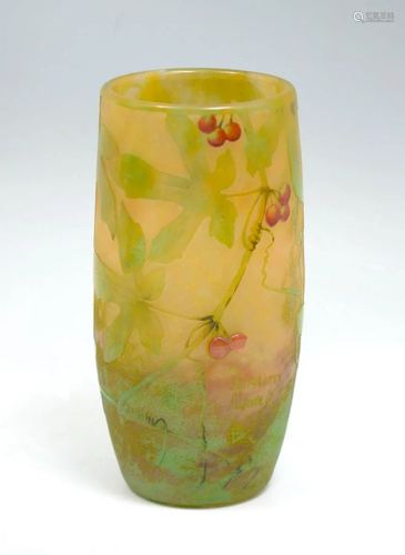 DAUM NANCY FRENCH ART GLASS VASE