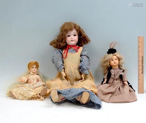 3 BISQUE DOLL COLLECTION