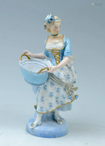 VION & BAURY SEVRES PORCELAIN FIGURE