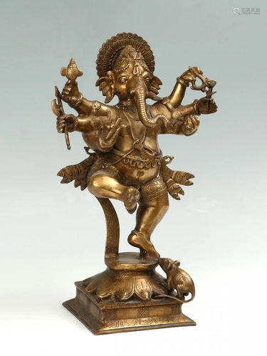 6- ARM BRONZE GANESH FROM INDIA