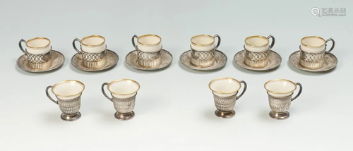 12 PC. LENNOX DEMITASSE CUPS & SAUCERS …