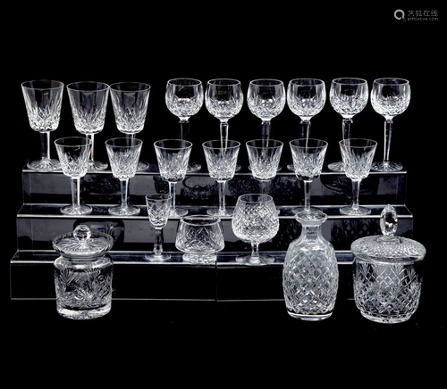 22 PC COLLECTION WATERFORD GLASSWARE