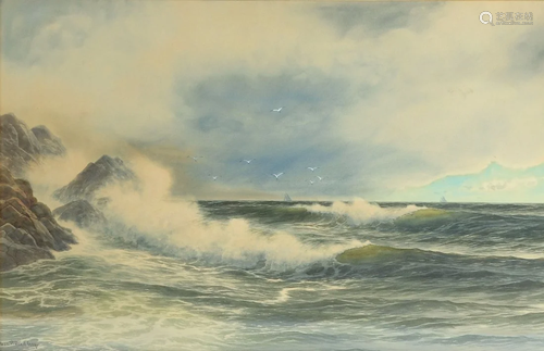 GEORGE HOWELL GAY COASTAL SURF PAINTING