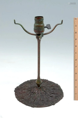 TIFFANY STUDIOS BRONZE LAMP BASE #325-2