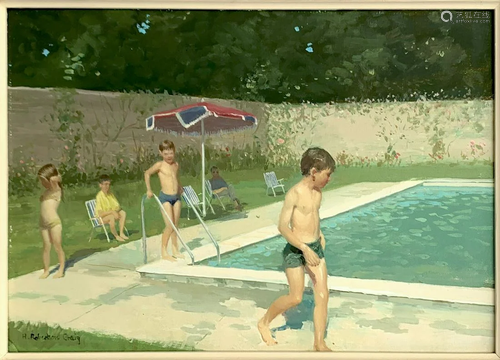 H. ROBERTSON CRAIG SWIMMING POOL PAINTING