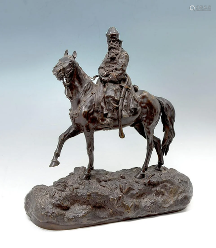 GRACHEV FINE RARE EQUESTRIAN BRONZE OF IVA…