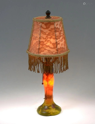 LEGRAS FRENCH CAMEO GLASS LAMP