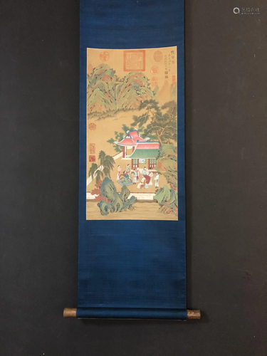 LIU'SONGNIAN SILK WU'YUE'TU PAINTING