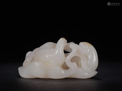 HETIAN JADE GOOSE ORNAMENT