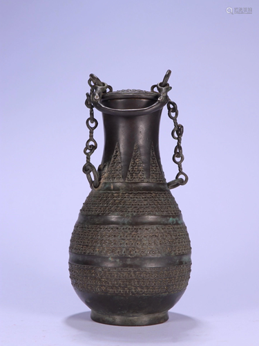 BRONZE HANDLE BOTTLE