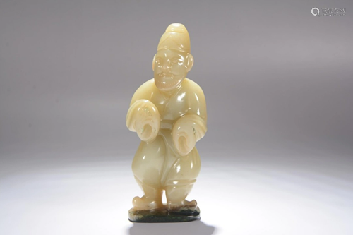 HETIAN JADE FIGURE ORNAMENT