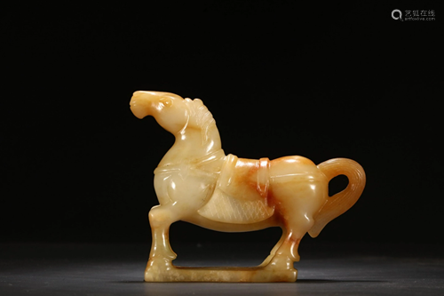 HETIAN JADE HORSE ORNAMENT