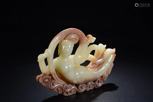 MEDIAEVAL TIMES HETIAN JADE FLYING APSARA…