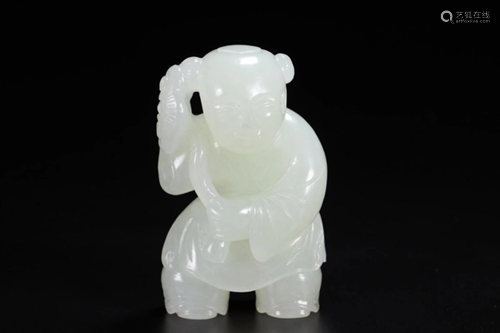 HETIAN JADE TONG'ZI HAND PIECE