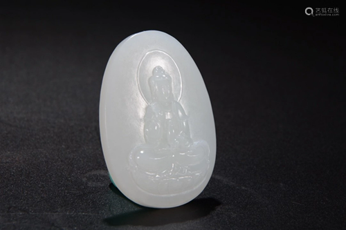 HETIAN JADE GUAN'YIN TABLET