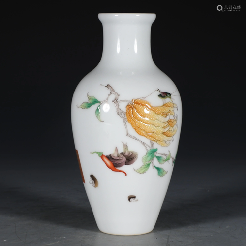 YONGZHENG MARK ENAMELING FRUITS AND VE…