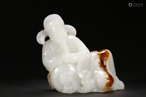 HETIAN JADE GOD-OF-WEALTH ORNAMENT