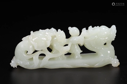 HETIAN JADE TONG'ZI'HUA'LONG'ZHOU …