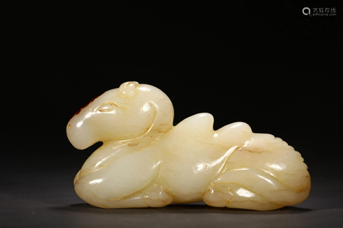 HETIAN JADE HORSE ORNAMENT