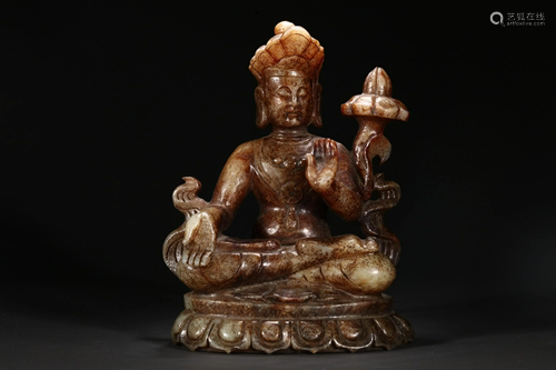 HETIAN JADE BUDDHA ORNAMENT