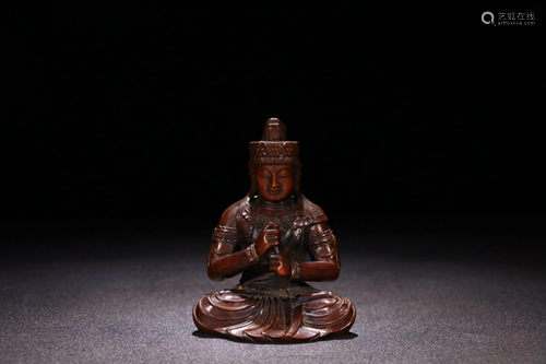 BOXWOOD BUDDHA ORNAMENT