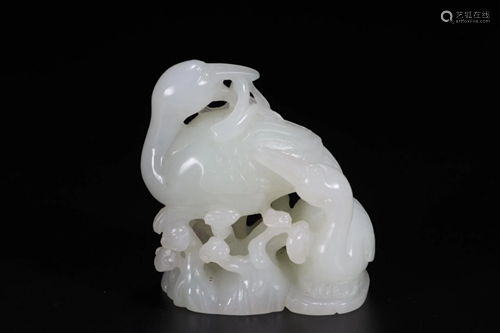 HETIAN JADE FGURE OF SWAN