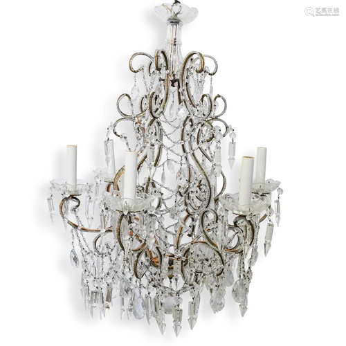 Antique Crystal Chandelier