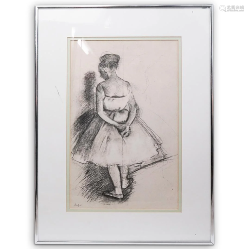 Edgar Degas Charcoal Lithograph (French, 1834-1917)