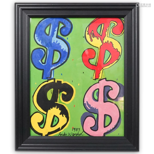 Attrib. Andy Warhol (American, 1928-1987) Dollar …