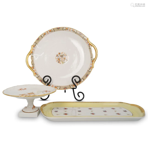 (3 Pc) Limoges Porcelain Grouping