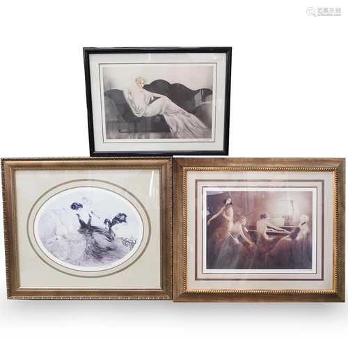 (3 Pc) Set of Louis Icart Offset Lithographs