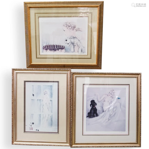 (3 Pc) Set of Louis Icart Offset Lithographs