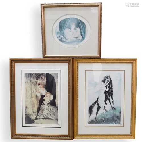 (3 Pc) Set of Louis Icart Offset Lithographs