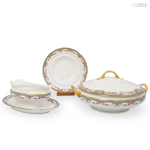 (3 Pc) 19th Ct. Porcelain Set