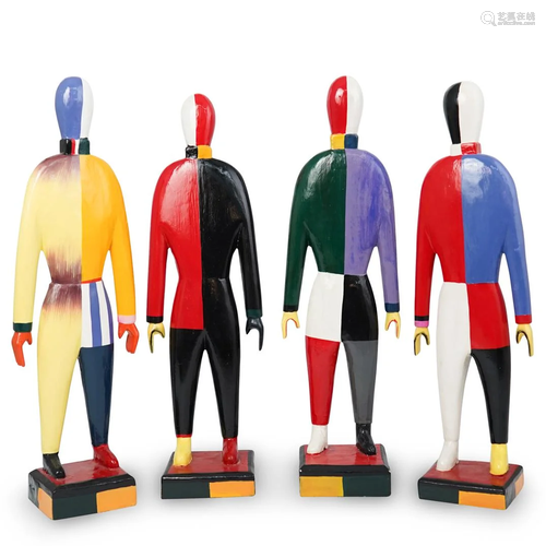 (4 Pc) After Kazimir Malevich Sportsmen Guggenh…