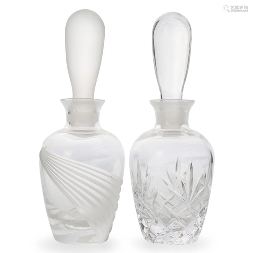 (2 Pc) Lenox Glass Perfume Bottles