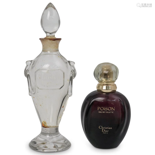 (2 Pc) Christian Dior Perfume Bottle Grouping