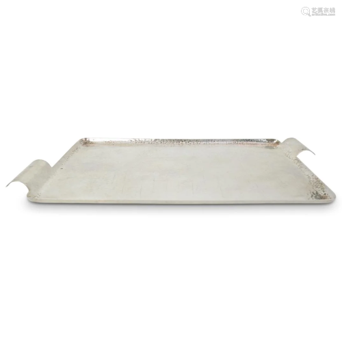 Antique 800 Silver Serving Tray