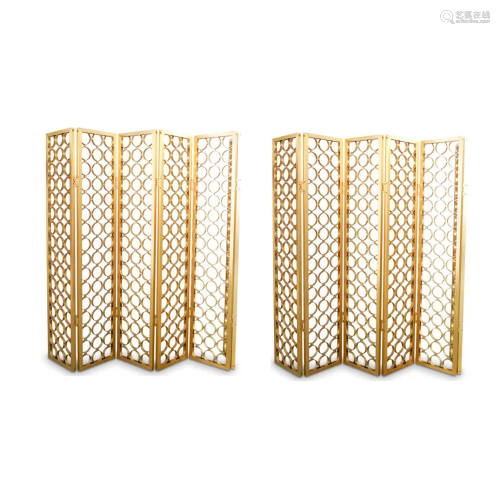 Mid Century Gold Room Dividers